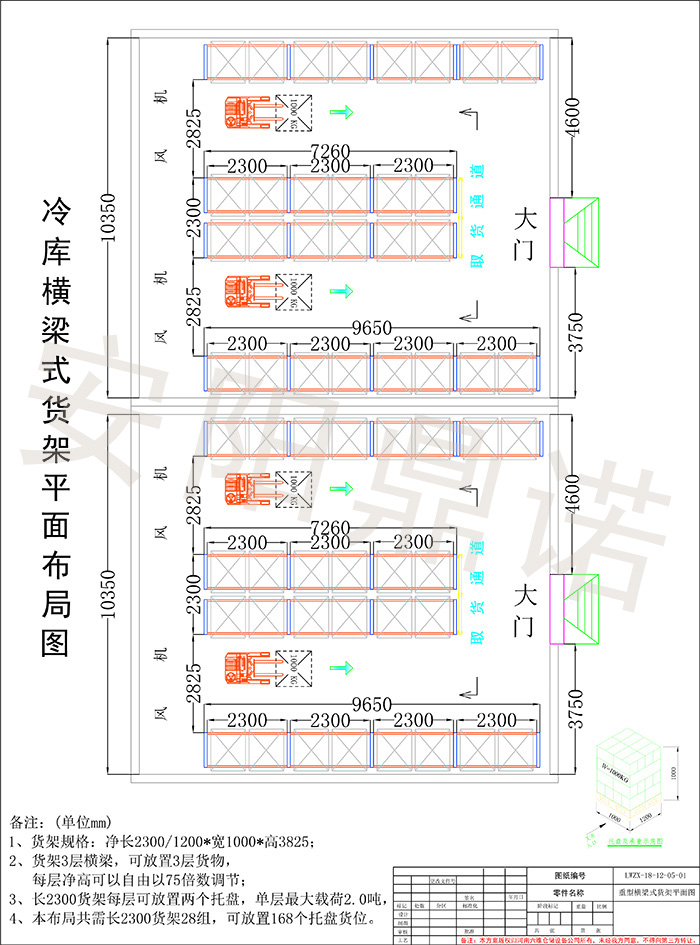 安陽鼎諾醫(yī)藥行業(yè)倉庫貨架設(shè)計(jì)布局方案